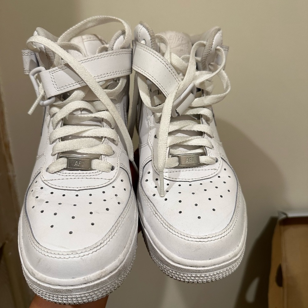 Hi top Nike Air Force 1s